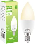 7W Light Bulb E14 FRESHIN LED Light 60 Watt Equivalent Light Bulbs 4000K Nature White 630lm, Non-Dimmable, No Flicker, Long Lasting (Candle 1 Pack)