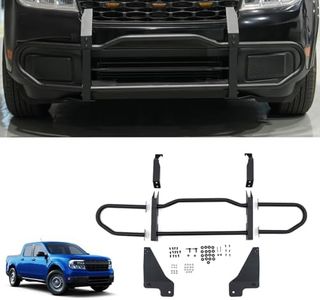 Maxzina Bull Bar Compatible with 2022-2024 Ford Maverick XLT (Not for 2025) Front Bumper Carbon Steel Bolt-On Grill Bar Bumper Grille Brash Gurad for 2023 Maverick Accessories