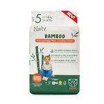 Naty Bamboo Viscose Nappy Pants – Silky Soft, Plant Based Pull ups, Dermatologically Tested for Sensitive Skin & Super Absorbent (Size 5, 72 Count)