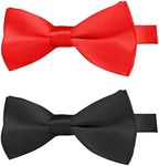 KOOLMOX Dog Bow Tie, Red and Black 