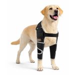LISPOO Dog Elbow Brace for Shoulder & Front Leg, Canine Elbow Wrap for Shoulder Dislocation, Pressure Sores, Elbow Injury and Loss of Stability from Arthritis-XL Size