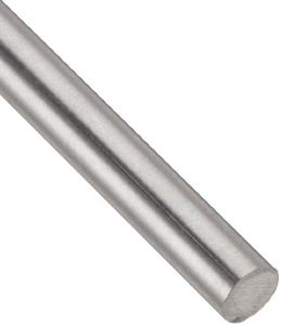 Grade 5 Titanium Round Rod, Unpolished (Mill) Finish, Meets AMS 4928, ASTM B 348, 0.5" Diameter, 12" Length