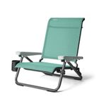 YETI Hondo Beach Chair (Seafoam) – Folding Beach Chair Under 12 lbs for Easy Carry – Reclining Design with FlexGrid Support – Durable for Sand & Outdoors – 5 Year Warranty
