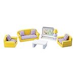 Tidlo Wooden Doll's House Living Room Furniture Set