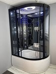 Galaxy Showers - Prospa X03 Left Hand steam Shower Cabin Hydro System with Bluetooth Massage spa 1250 x 880mm