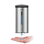 AIKE New AK1205 800ml Wall Mounted Soap Dispenser, Automatic Hand Soap Dispenser, Commercial Stainless Steel Liquid Dispenser