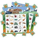 41Pcs Camping Bingo Game Cards for 