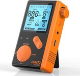 Electronic Digital Metronome for Piano Guitar Drum Ukulele Practice, Metronome with Timer, 8 Beat Tones, Tone Generator for All Instruments, Black Orange, by LEKATO