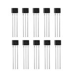 10Pcs 49E OH49E S49E SS49E TO-92 Linear Hall Effect Sensors Magnetic Detector 3 Terminal Sensitive for Electric Vehicle Motor Repair Applications