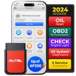 Autel MaxiAP AP200 Obd2 Scanner Auto OBDII Diagnostic Scan Tool for iOS & Android, Full System Car Check Engine Light Code Reader with Service Functions