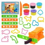 Toyshine Crazy Soft and Smooth Dough Clay Set with Machine Cutting and Moulding Playset for Kids 3+ Years