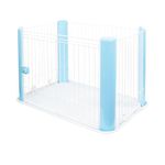 Iris Ohyama Dog Pen with Lockable Door, H60cm, Blue, Dog Cage, Plastic, Puppy Enclosure, For Rabbit Run, Indoors, Outdoors, Playpen for Dogs, Cats, Rodents, Pets, Dog Fence, Kennel, CLS-960