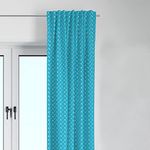 Bacati Woodlands Boys Cotton Aqua Arrows 2 Pack Curtain Panels, Aqua/Navy/Grey