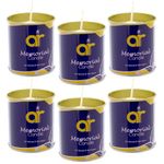 AR Memorial Candles in Tin (6-Pack) - Candle Gifts for Jewish Holidays - 24 Hour Chanukah Candles Hanukkah Candles Menorah Candles Yahrzeit Candle Religious, Memorial, Votive Candle 6 cm