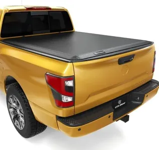 YITAMOTOR Soft Quad Fold Truck Bed Tonneau Cover Compatible with 2017-2023 Nissan Titan, Fleetside 5.5 ft Bed w/o Titan Box