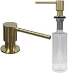 Strictly Sinks Contemporary Liquid Soap Dispenser - Stainless Steel Dish Soap Dispenser, Refillable Kitchen Soap Dispenser for Kitchen Sink, Soap Dispenser Bottle with Stainless Steel Pump