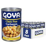 Goya Premium Chick Peas (8 Pack/ 15.5 Oz Net Wt 124 Oz), 124 ounces