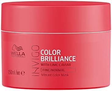 Wella Invigo Colour Brilliance Mask with Lime Caviar for Fine Hair, 0.16501 kg, 150 ml