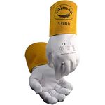 Caiman 1600-4 Welders and Foundry Gloves Natural M