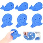 6 pcs Pet Hair Remover Washing Machine Dog Cat Hair Collector Washing Machine Lint Filters Dry and Wet Dual-Use Laundry Balls Reusable Hair Catcher Cute Clothes Cleaning Tool Blue