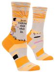 BlueQ"Just Taking This Shit In" Crew Socks