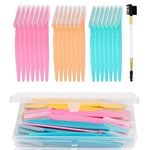 21PCS Face Razor Dermaplaning Blades for Face Eyebrow Razor Facial Hair Remover Face Razors, Exfoliating Dermaplaning Tool Blades Shaver Trimmer Shaper for Women and Men (21)