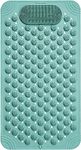 OXMEZA Anti Skid Mat for Bathroom Floor Bathroom Anti Slip Mat Bathtub Bath Shower Mat with Suction Cups & Drain Holes Foot Massage Scrubber for Kids & Adults Bath Mat 70 x 35 CM