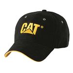 Caterpillar Men's Trademark Microsuede Cap, Black, One Size