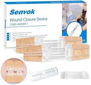 Emergency Wound Closure Device, Zip Stitch Sutures Bandaids Kit 2 Pcs- Repair Wounds Without Stitches, Great for Outdoor Activities Such As Hiking, Exploring Wild Nature, Quick Clot