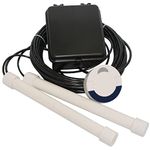 Dakota Alert DUAL-4000 Security System | Combines DAPT-4000 Driveway Alarm Transmitter with DCR-4000 Receiver | Has 2 Probes to Detect Vehicles Coming & Going up to 1 Mile Away