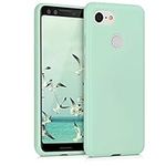 kwmobile Case Compatible with Google Pixel 3 Case - Soft Slim Protective TPU Silicone Cover - Mint Matte