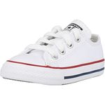 Converse All Star Low Infant Trainers Optical White Leather - 7 Infant UK