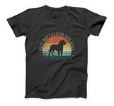 Vintage Best Rottweiler Dad Ever Father's Day Mens T-Shirt BTE Mens Womens Longsleeve Sweatshirt Hoodie Black