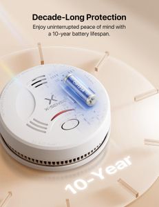 X-Sense Smoke Alarm – 10-Year Battery, Wireless Fire Detector