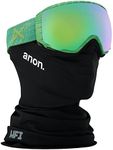 Anon Women's WM1 Goggle with MFI Mask, Fern Green Frame Sonar Green Lens