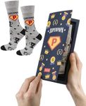 soxo Super Papa Socks Men Dad Gifts Mens Cotton Sock Colourful Funky Gift Men's Presents 6.5-10.5