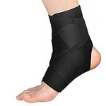 Elastic Foot Ankle Support Brace Strap Medical Compression Bandage Brace Wrap - Sprains and Sports Injury. Ideal for Men & Women & Left or Right