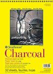 Pro-Art Strathmore Charcoal Spiral Paper Pad 9 x 12-inch, 32 Sheets, Multicolor, 9x12