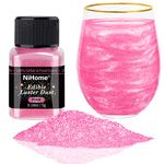 NiHome Edible Luster Dust Glitter Powder Metallic Fancy Food Decorating Sprinkle Glimmery Brew Dust for Drink Wine Beverage Cake Dessert Home Bakery Restaurant Vegan Allergen-Free (Pink, 5g/0.18oz)