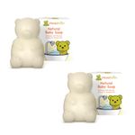 ShuShu Babies Cuddly Bear Natural Baby Soap - 75 gm X 2 (under 0-3 Years) Gentle Baby Bathing Bar For Soft Skin, Body Cleanser With All Natural Ingredients, Nourishing Bar for Toddlers (Pack of 2)