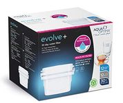 Aqua Optima Evolve+ 30 Day Water Filter Cartridge, 12 Pack, Compatible With Brita Maxtra and Maxtra+, 12 Months Supply, EPS212