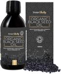 Black Seed Oil Organic Cold Pressed – Up to 5X Strength Thymoquinone | Gold Standard Pure Virgin Nigella Sativa (Black Cumin, Kalonji) | Inner Vitality (100 ml)