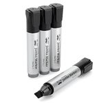 Mr. Pen- Jumbo Permanent Markers, 4 Pack, Chisel Tip, Black Markers Permanent, Permanent Markers Black Markers, Thick Permanent Marker, Thick Markers, Jumbo Markers, Large Markers, Wide Tip Markers