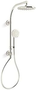 KOHLER 27118-G-SN Hydrorail-R Occasion Arch Shower Column Kit With Rainhead And Handshower 1.75 Gpm in Vibrant Polished Nickel