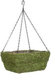 PANACEA PRODUCTS 13" Green Moss Square Basket