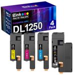 E-Z Ink (TM) Compatible Toner Cartridge Replacement For Dell 1250 810WH C5GC3 XMX5D WM2JC (1 Black, 1 Cyan, 1 Magenta, 1 Yellow) 4 Pack For use with Dell 1250c C1760nw C1765nfw 1350cnw 1355cn 1355cnw