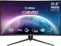 MSI G32CQ5P 31.5 inch WQHD Curved Gaming Monitor - 1500R 2560 x 1440 VA Panel, 170Hz / 1ms, Adaptive Sync, 3-Way Adjustable - DP 1.2a, HDMI 2.0b CEC