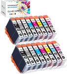 F FINDERS&CO Compatible Ink Cartridges Replacement for Canon CLI42 CLI-42 Ink for Canon Pixma Pro-100 Pro-100S Printer (2 Combo Pack, 16-Pack)