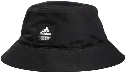 adidas Chapeau bob pliable pour femme, noir/blanc, taille unique, Noir/blanc