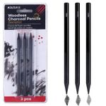 MINIEASE Charcoal Pencils For Drawing Perfect For Beginners, Professionals And Artists (3)